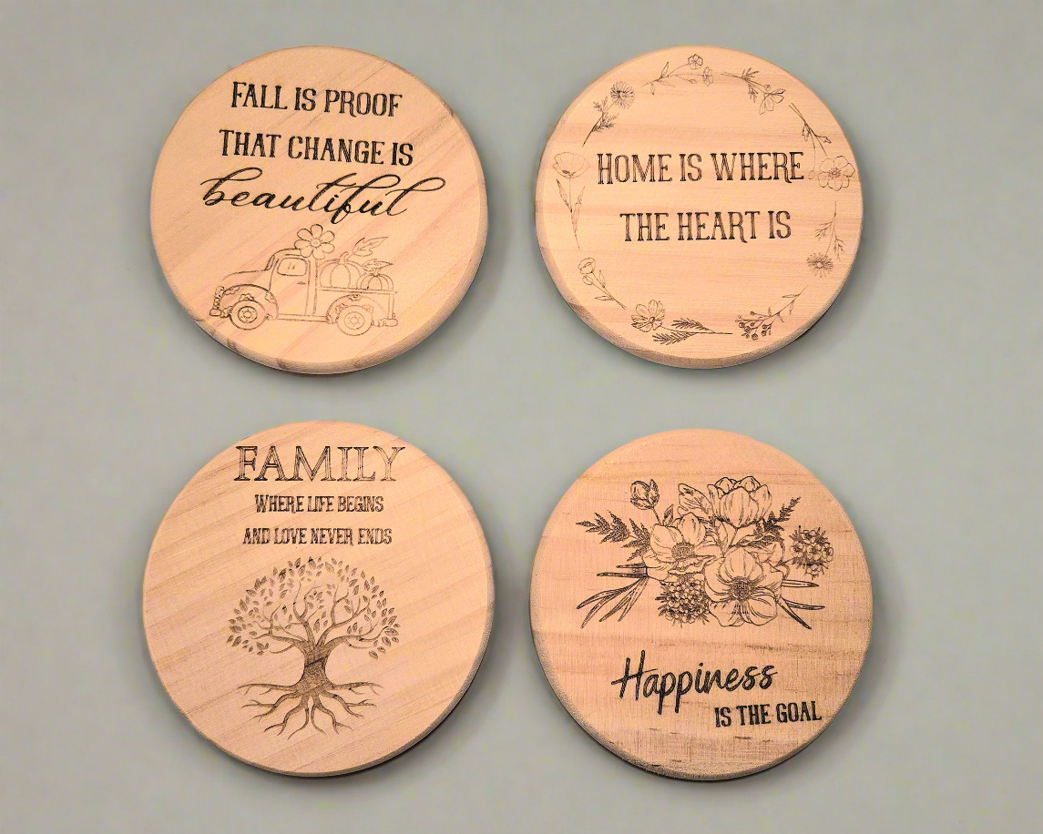 Set of 4 Family Coasters