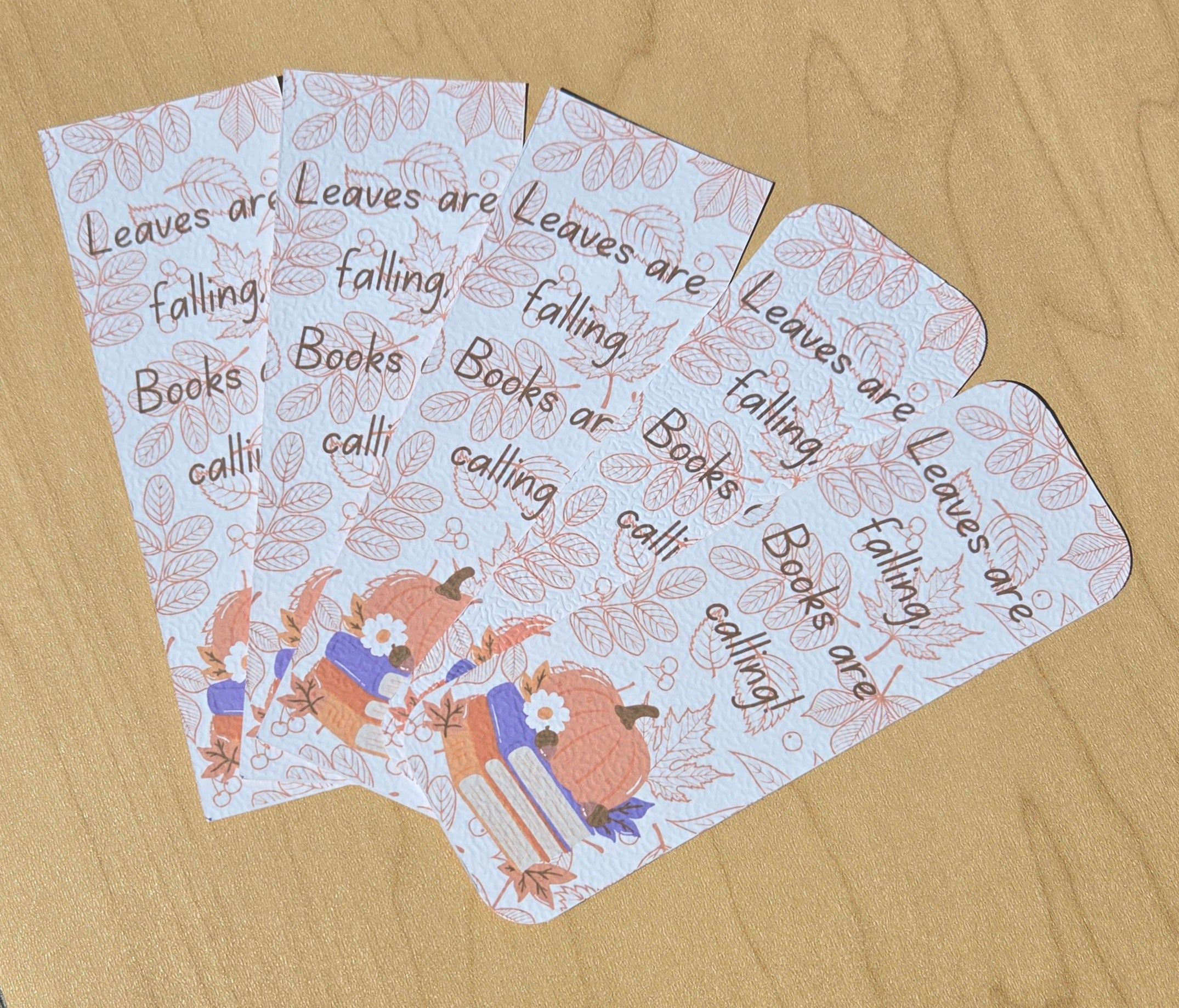 Leaves Are Falling Bookmark