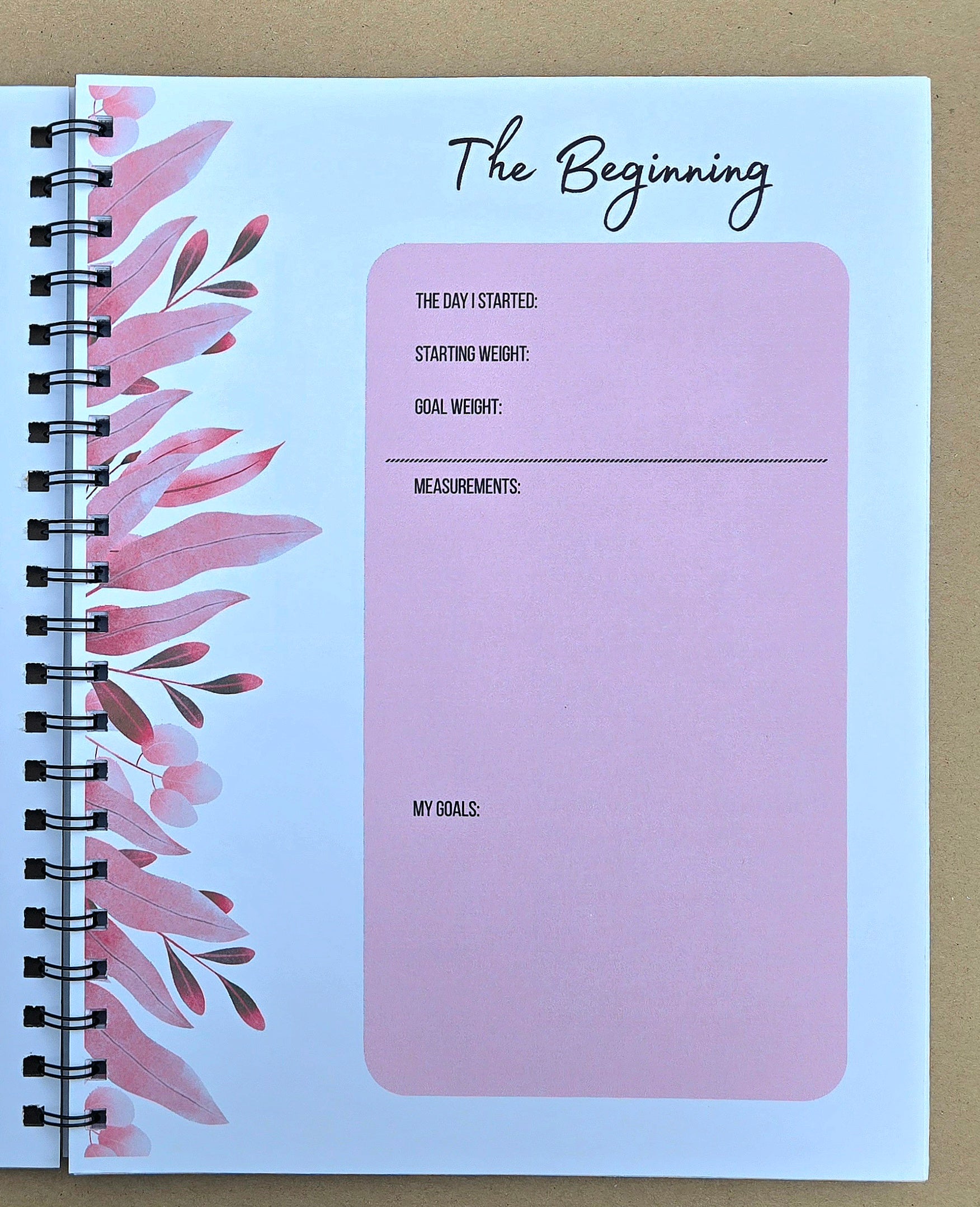 Weight Loss Tracker - Soft Pink