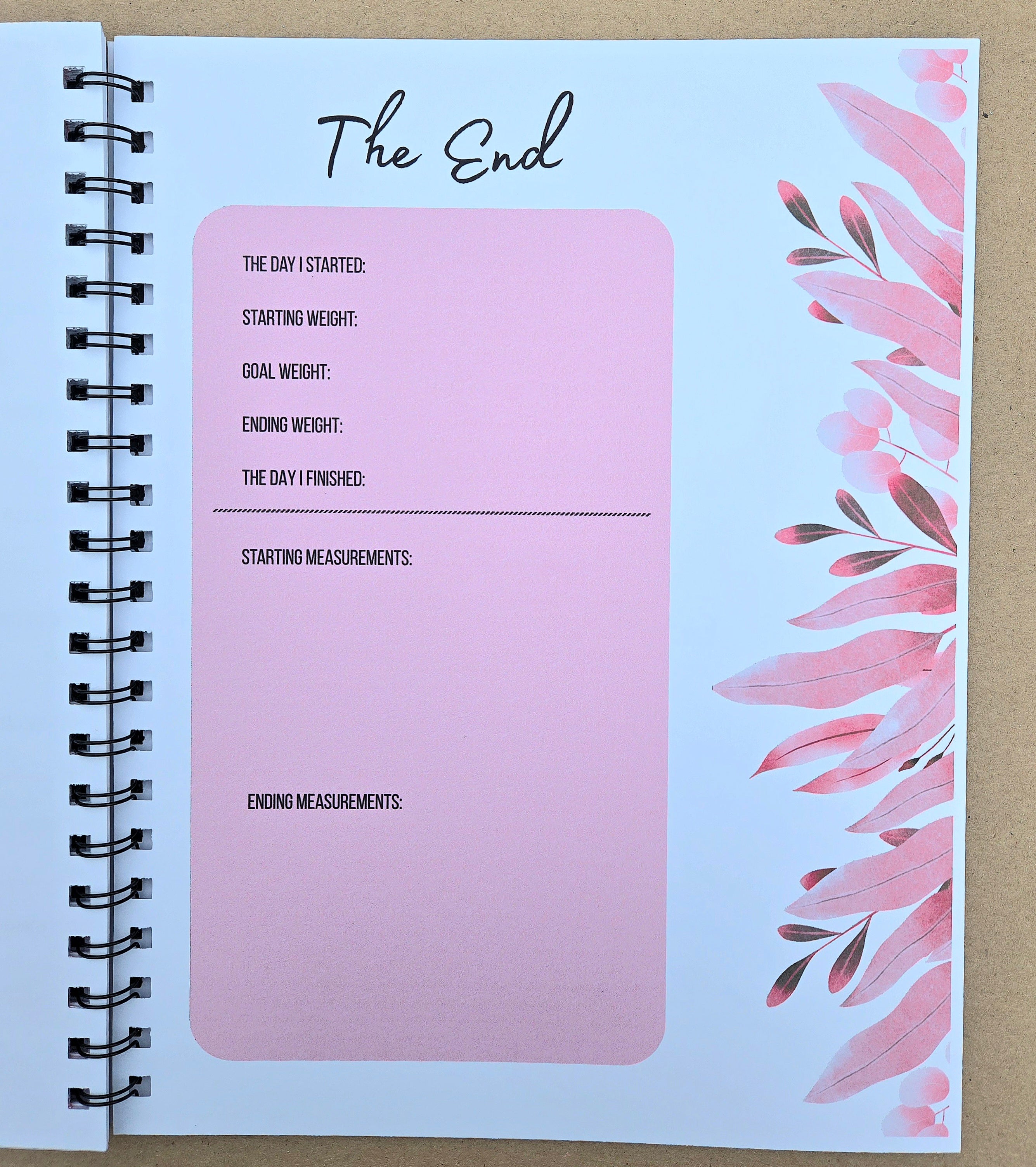 Weight Loss Tracker - Soft Pink