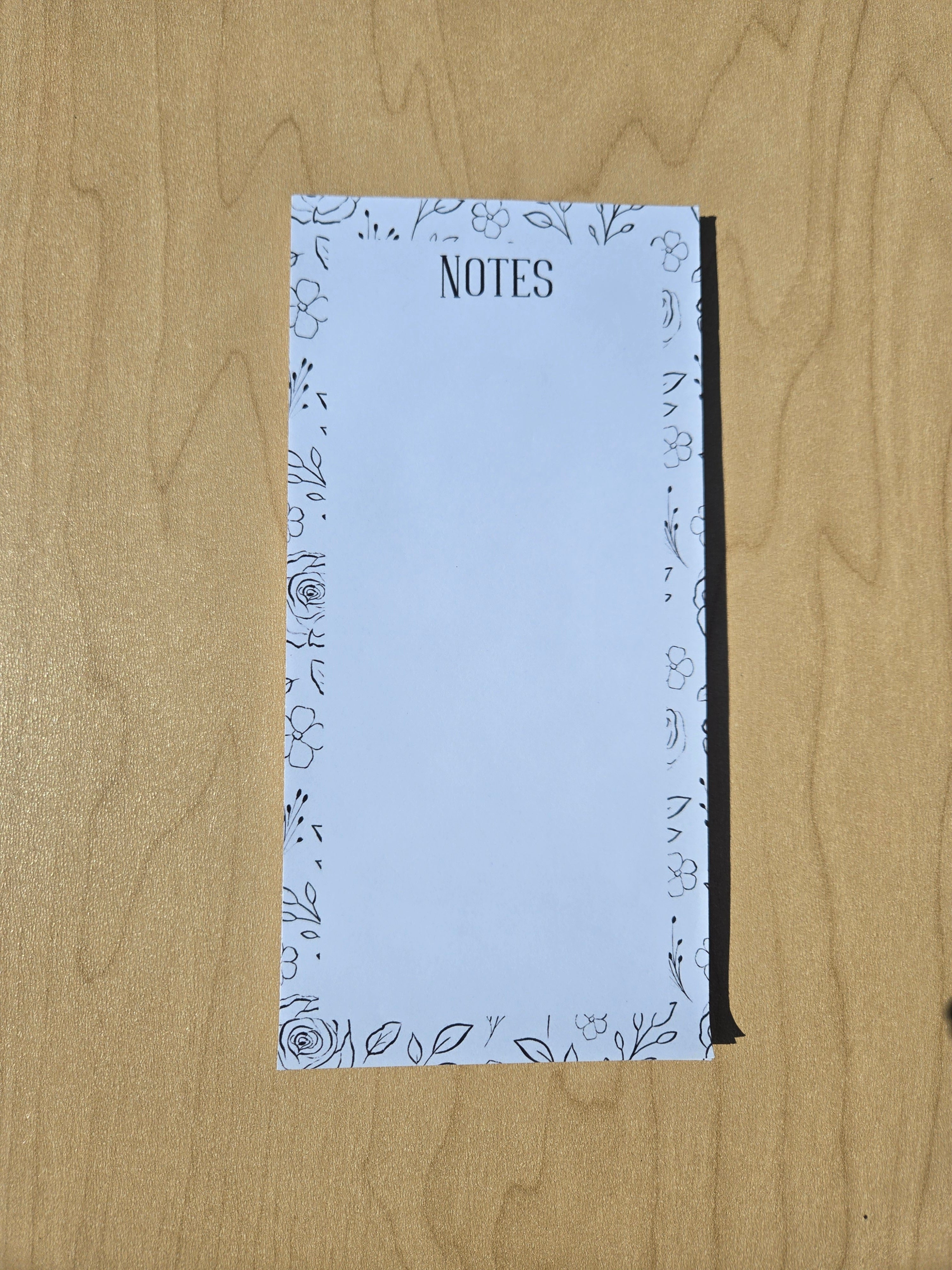 Floral Minimalist Notepad